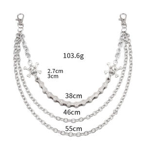 2025ใหม่ DS บุรุษเครื่องประดับกระโดดกางเกงยีนส์สายโซ่ที่กำหนดเองหัวสาย<span class=keywords><strong>คล้อง</strong></span>กระเป๋าเงินนักขี่จักรยาน - Product Image 6