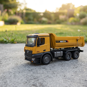 Entièrement en métal <span class=keywords><strong>1582</strong></span> <span class=keywords><strong>Huina</strong></span> 1:14 10 fonctions contrôle à distance ingénieur voiture jouet alliage rc camion à benne basculante - Product Image 3
