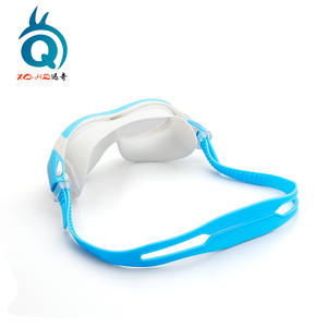 XQHC Gafas de natación para niños, color azul oscuro, rojo rosa, azul cielo, lentes de PC, impermeables, antivaho, montura grande para niños - Product Image 3