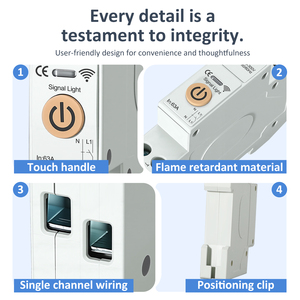 Système de maison intelligente Wi-Fi, disjoncteur 40A 63A, télécommande, minuterie domestique, relais, mesure, surveillance de la tension et du courant, intelligent - Product Image 3