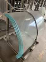 Vente directe usine : Verre trempé courbé à chaud pour décoration industrielle, serres, tables à thé, vitres automobiles, écrans d'affichage, style moderne