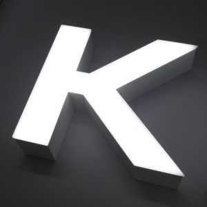 3D Außenwerbung Logo Beschilderung Edelstahl Acryl Schild 3D Hintergrundbeleuchtetes Lichtschild LED-Buchstaben 3D Hintergrundbeleuchtetes Lichtschild LED-Schild - Product Image 2