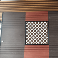 Panneaux muraux en composite plastique WPC à grain de bois gaufré, imperméables, modernes et très demandés pour l'extérieur