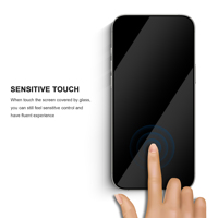 Film de verre trempé transparent anti-reflet 9H 2.5D pour iPhone 17 16e 17 Air 15 14 Plus 13 Pro Max protecteur d'écran à couverture complète