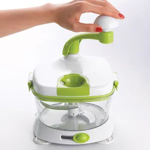 China Supplier Fashionable Abs Lockable Top Cover Green Rotate Cheese Quick To Chop Tabletop Vegetable Slicer