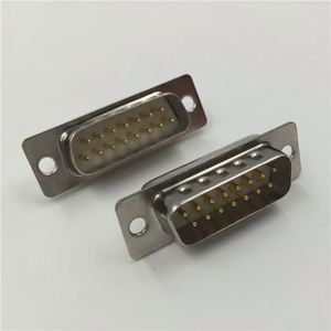 D-SUB 3W3 Male Conector High <b>Power</b> Right Angle 3W3 <b>Plug</b> R/A DIP Type 3W3 Male Connector for PCB - Product Image 2