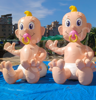 Décoration extérieure ballon gonflable puissant de dessin animé pour bébé Holland pour fête d'anniversaire