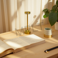 Lampe de lecture sans fil en aluminium, style nordique moderne, décoration intérieure, lampe de table LED rechargeable à commande tactile réglable