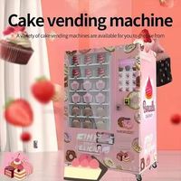 Distributeur automatique de cupcakes et de salades certifié CE pour l'extérieur, avec écran tactile compatible SDK et paiement multi-mode