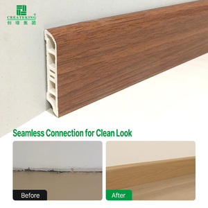 <span class=keywords><strong>Precio</strong></span> Competitivo, Rodapié <span class=keywords><strong>de</strong></span> <span class=keywords><strong>Madera</strong></span> Plástica WPC <span class=keywords><strong>de</strong></span> 60 mm, Ecológico, para Pisos <span class=keywords><strong>de</strong></span> <span class=keywords><strong>Madera</strong></span> Dura, Moderno, para Hospitales y Apartamentos, Color Personalizado - Product Image 3