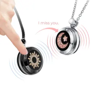 TOTWOO Mode Schmuck Halsketten Einzigartige intelligente Halskette Paare Tag Geschenk tragbare Geräte Langstrecken-Touch für Paare
