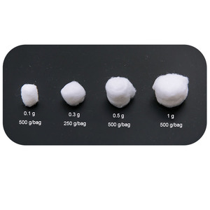 Boule de nettoyage en coton médical brut en coton de différentes tailles avec logo personnalisé - Product Image 5