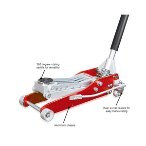 Лидер продаж, легкий алюминиевый сплав 3 тонны, автомобильный домкрат с ручным приводом, горизонтальный гидравлический инструмент для ремонта авто - Product Image 1