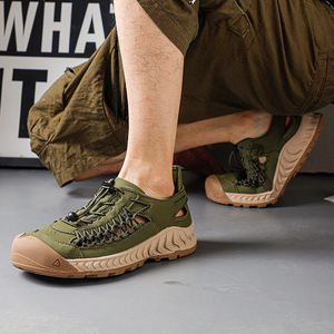 Sandalias de Hombre 2026, Tejidas, Casuales, de Playa, Estilo Coreano, Versátiles, Romanas, a la Moda - Product Image 1