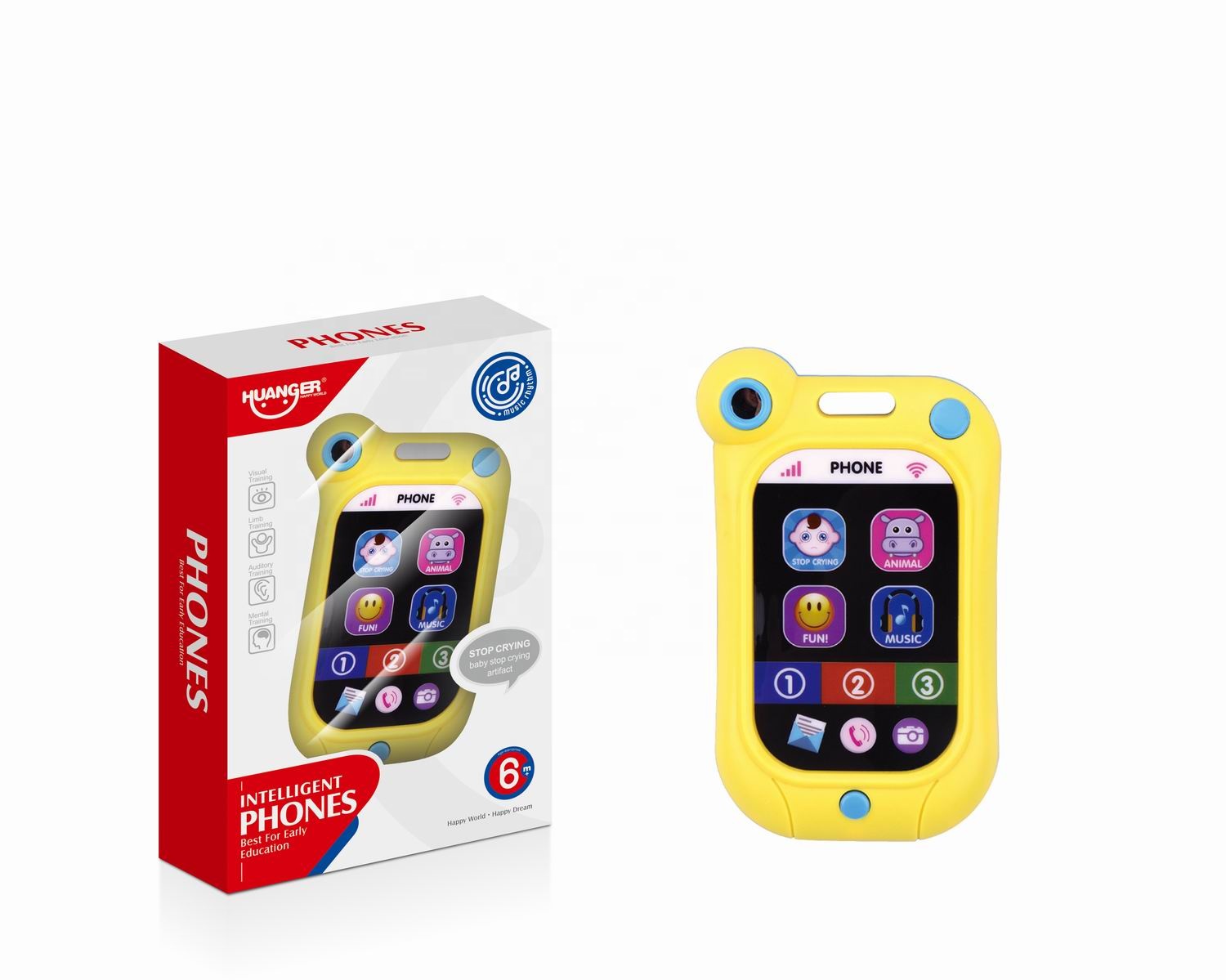 Baby Intelligence phone with light and music Kids Mobile phone Music toys Intelligence toys