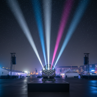 STSLITE Moving Wash Head Bee Eyes LED RGBW/RGBWA Light 37 PCS 40W DMX512 Control for Party Concerts Live Events Wedding