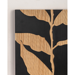 Artisanat mural vintage en bois de style Art déco pour décoration suspendue d'anniversaire de salon - Product Image 2