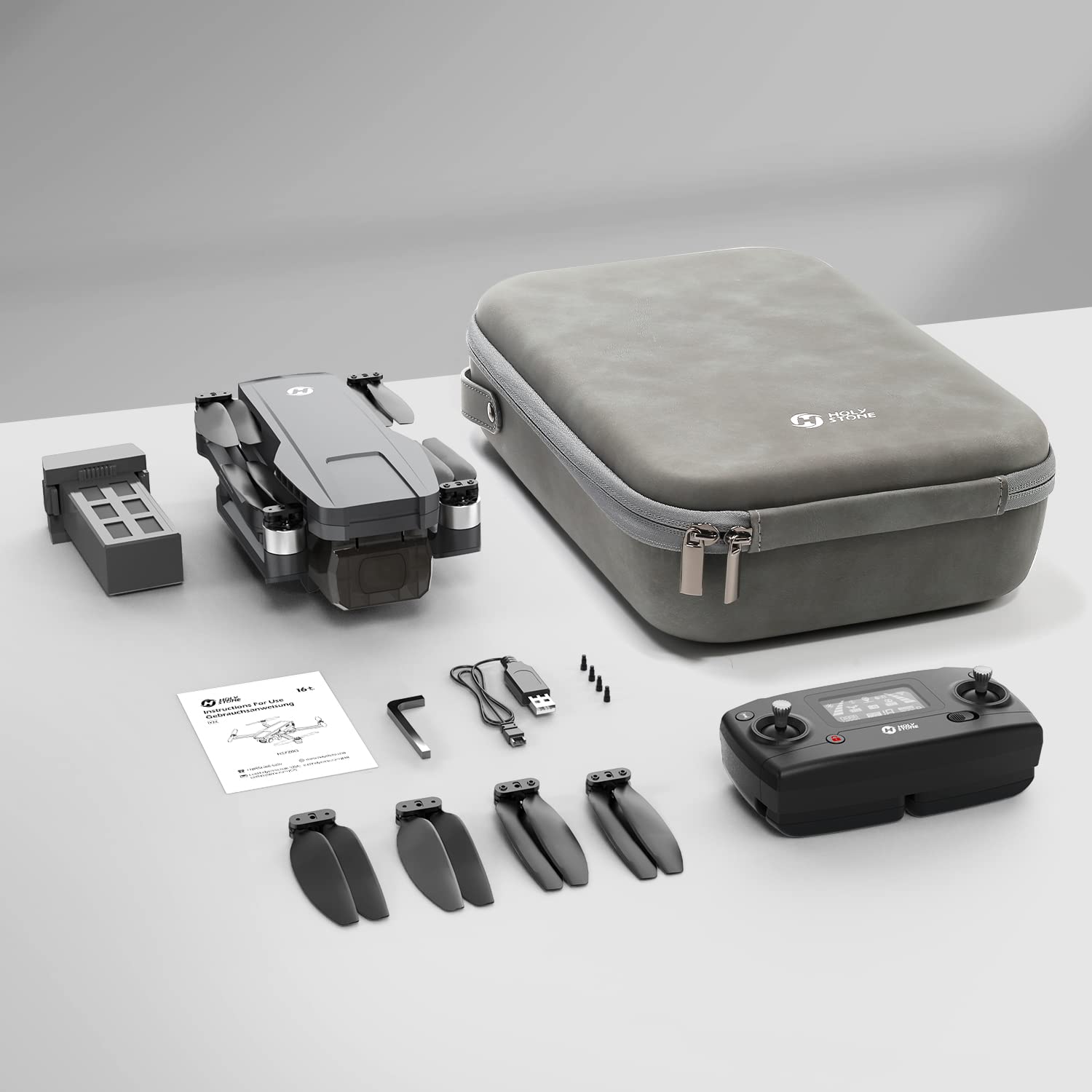 Holy Stone HS720G Drone, foldable design of HS720G and the carrying case ensure pilot complete freedom to wherever 