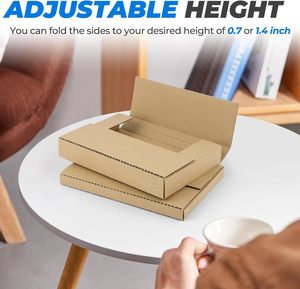 Caja de Embalaje de Cartón Corrugado Personalizada Premium para Discos de Vinilo, Caja de Envío con Tira de Desgarre - Product Image 4