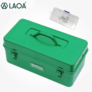 LAOA Caja de Herramientas de Hardware Grueso, Caja de Almacenamiento de Herramientas de Hierro de Gran Capacidad con Capas Interiores Splendor LaoA - Product Image 3