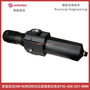 วาล์วลดแรงดันนอร์เกรน B74G-4GK-AD1-RMN 1/4 นิ้ว โมดูลนิวแมติกสำหรับแก๊ส - Product Image 2