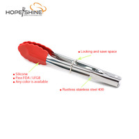 Ensemble de cuillères à mesurer, fouet, brosse et pince en acier inoxydable avec poignée en silicone pour la pâtisserie des enfants - Ustensiles de cuisine écologiques