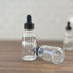 <span class=keywords><strong>Botella</strong></span> de Vidrio Ámbar Transparente con Gotero para Aceites Esenciales y Cuidado de la Piel, Vacía, de 1oz, 2oz, 30ml, 60ml, 250ml, 500ml, 750ml, Estilo Boston - Product Image 6