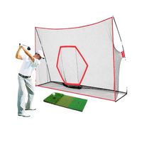 Filet d'entraînement de golf classique 10 x 8 pieds, cage de frappe avec écran d'impact, simulateur vierge en nylon, graphiques imprimés au choix Ebest EB
