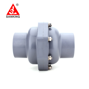 Sanking CPVC 75-160Mm Van Kiểm Tra <span class=keywords><strong>Swing</strong></span> Van PVC Không Trở Lại Van Kiểm Tra <span class=keywords><strong>Swing</strong></span> PN16 Van Kiểm Tra Nội Tuyến - Product Image 2