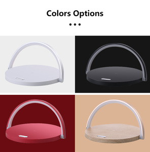 Portatif <span class=keywords><strong>A</strong></span> MENÉ <span class=keywords><strong>La</strong></span> Lumière De Nuit avec le Qi Sans Fil Chargeur de Téléphone Portable pour xiaomi Chargeur Sans Fil avec Lampe - Product Image 6