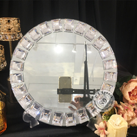 Chargeurs de plaque de cristal de mariage clair d'usine pour le dîner