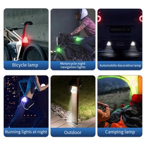 7 couleurs LED lumière stroboscopique M7 aimant lampe avertissement Flash Led contrôle <span class=keywords><strong>sans</strong></span> <span class=keywords><strong>fil</strong></span> étanche vélo Scooter indicateur Anti-collision - Product Image 6