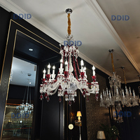 Lustres modernes en cristal pour salon, luminaires suspendus, lustres en verre de Murano, suspensions
