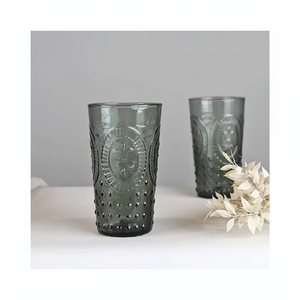 Verre à boire fait main de style de luxe de haute qualité de couleur unie à motif personnalisé de l'Inde - Product Image 1