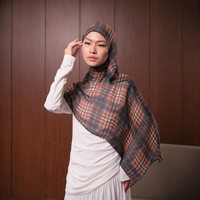 Hijab chinois le plus populaire, foulards hijab personnalisés, doux, circulaires, élégants, classiques, blancs, imprimés, en modal.