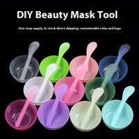 Masque facial en plastique Bol à mélanger et grattoir Ensemble de bols à mélanger pour masque facial Bol et cuillère pour masque facial aux algues
