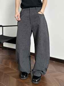 Pantaloni <span class=keywords><strong>da</strong></span> <span class=keywords><strong>Uomo</strong></span> in <span class=keywords><strong>Lino</strong></span> Stile Retrò Americano Old Money, Trendy 100% <span class=keywords><strong>Lino</strong></span>, Vestibilità Larga Casual Dritta, Abbigliamento Maschile Old Money - Product Image 6