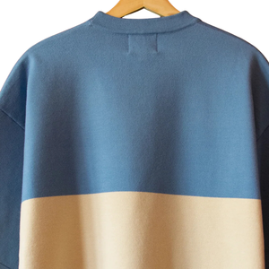 Camiseta de Buceo Tejida con Hilo de Textura Suave, Diseño de Bloques de Color, Gráfico de Buceador Bordado, Prenda de Punto Casual Premium para Verano - Product Image 4