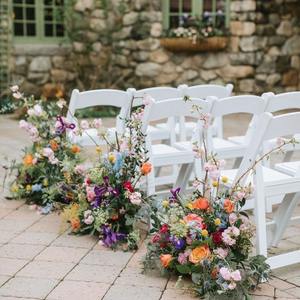 Premium <strong>White</strong> Resin <strong>Folding</strong> <strong>Chairs</strong> with Cushions Elegant Wedding Party Event Banquet Stackable Party <strong>Chair</strong> - Product Image 1