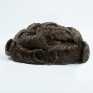 ท็อปเปอร์ผมแท้คุณภาพดีที่สุดสำหรับผู้ชายชาวอินเดีย  ดูเป็นธรรมชาติ ขนาด 8x10  ฐาน PU บางพิเศษ  แบบ V-LOOP  ผูกปมแบบ Single Split - Product Image 6