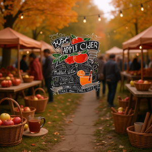 T-shirt à manches longues de qualité supérieure avec la recette du cidre de pomme pour le festival d'automne - Product Image 3