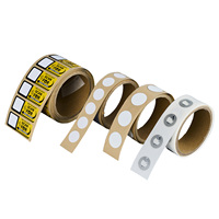 Rouleau de papier autocollant intelligent NFC programmable et réinscriptible, puce NFC, diamètre 25 mm, mini-étiquette RFID ronde