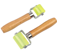 Rodillo de insonorización para coche con mango de madera/plástico, herramienta de rodillo de goma para filtro de sonido y ruido en sistemas de audio automotriz