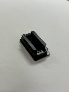 Embout de tube rectangulaire de qualité industrielle 20*40*12 en plastique noir pour quincaillerie de meubles - Product Image 3