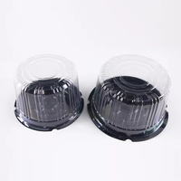 Boîte d'emballage recyclable Récipient en plastique PET Boîtes rondes en plastique pour biscuits Gâteau