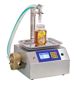 Machine de remplissage semi-automatique pour petits flacons en plastique de shampoing, crème cosmétique, miel et huître, à haute viscosité, par pesage - Product Image 6