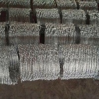 Fil barbelé en fer galvanisé argenté/vert, torsadé traditionnel, économique pour clôtures de haute sécurité périmétriques