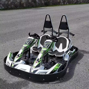 Kart de course électrique à deux places, kart à pédales alimenté par batterie pour adultes et enfants, pour l'extérieur, style parental, <span class=keywords><strong>voiture</strong></span> de karting - Product Image 1