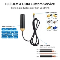 Antenne de cabinet LoRa 4G LTE 5G 868 MHz 915 MHz à polarisation verticale pour la communication IoT et les terminaux passerelle