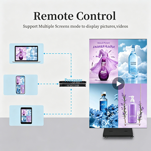Écran LED pliable P1.86 GOB, double face, sur pied, haute luminosité, affichage publicitaire LED pliable - Product Image 5